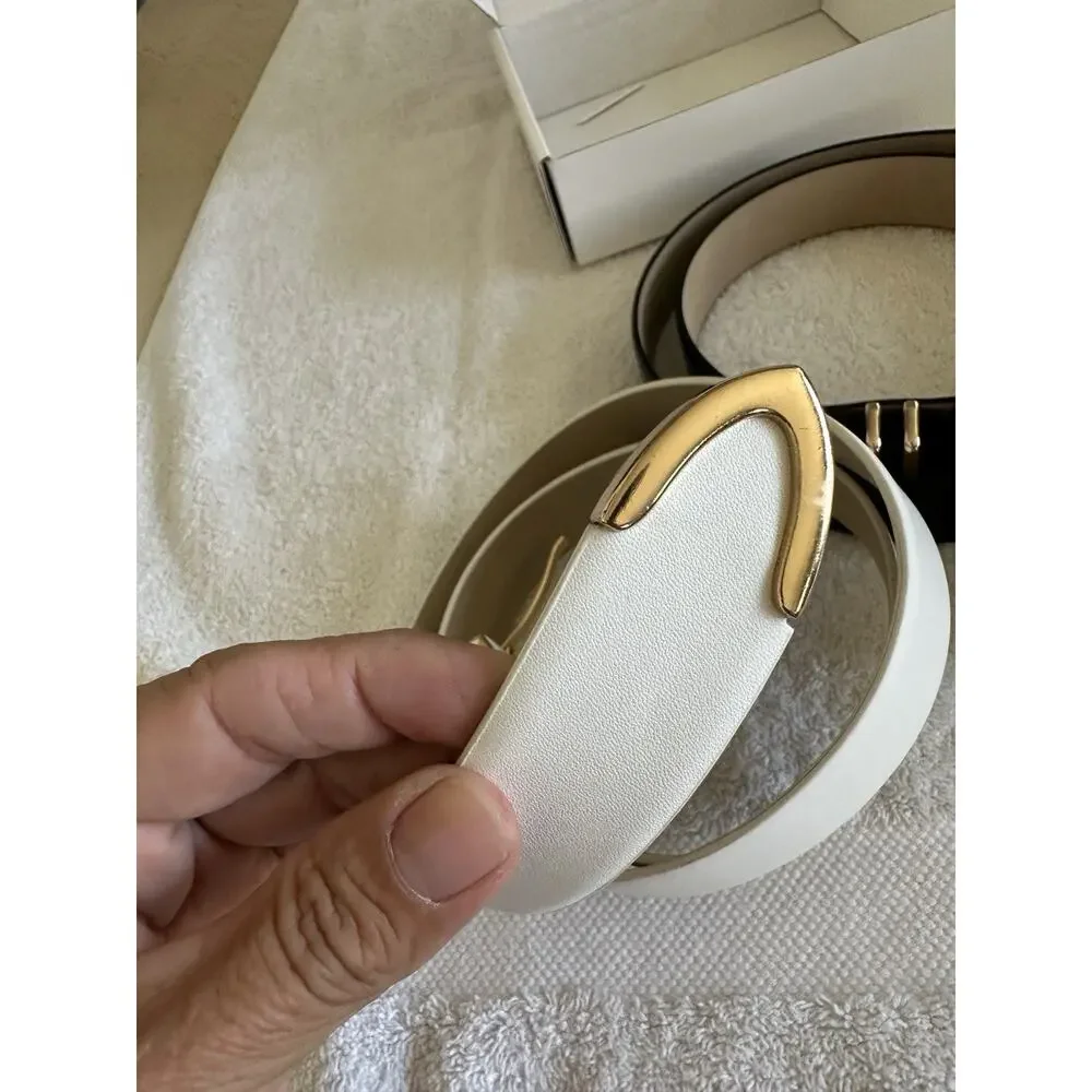 2 Belts. One Black, One White. 95cm. See Pictures For Missing Piece.